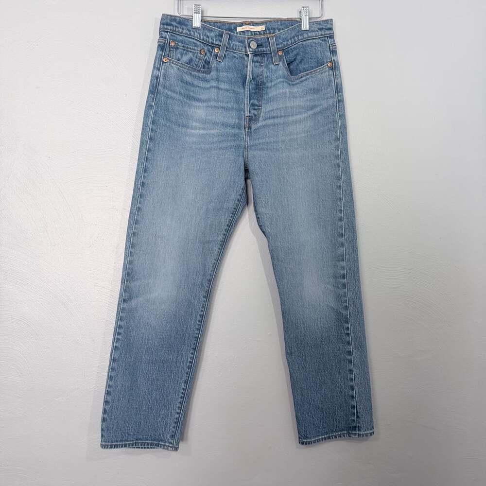 Levi's Wedgie Straight Jeans Size 29 Blue Denim